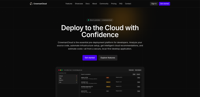 CrowmanCloud Platform